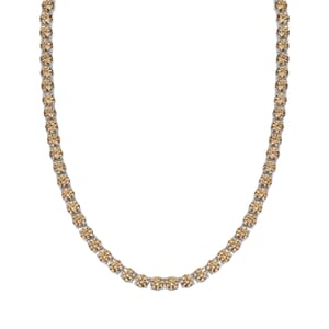 J Francis Embellished with Fancy Yellow Zirconia by Swarovski 73.25 ctw Celestial Radiance Necklace in Rhodium Over Sterling Silver 18 Inches
