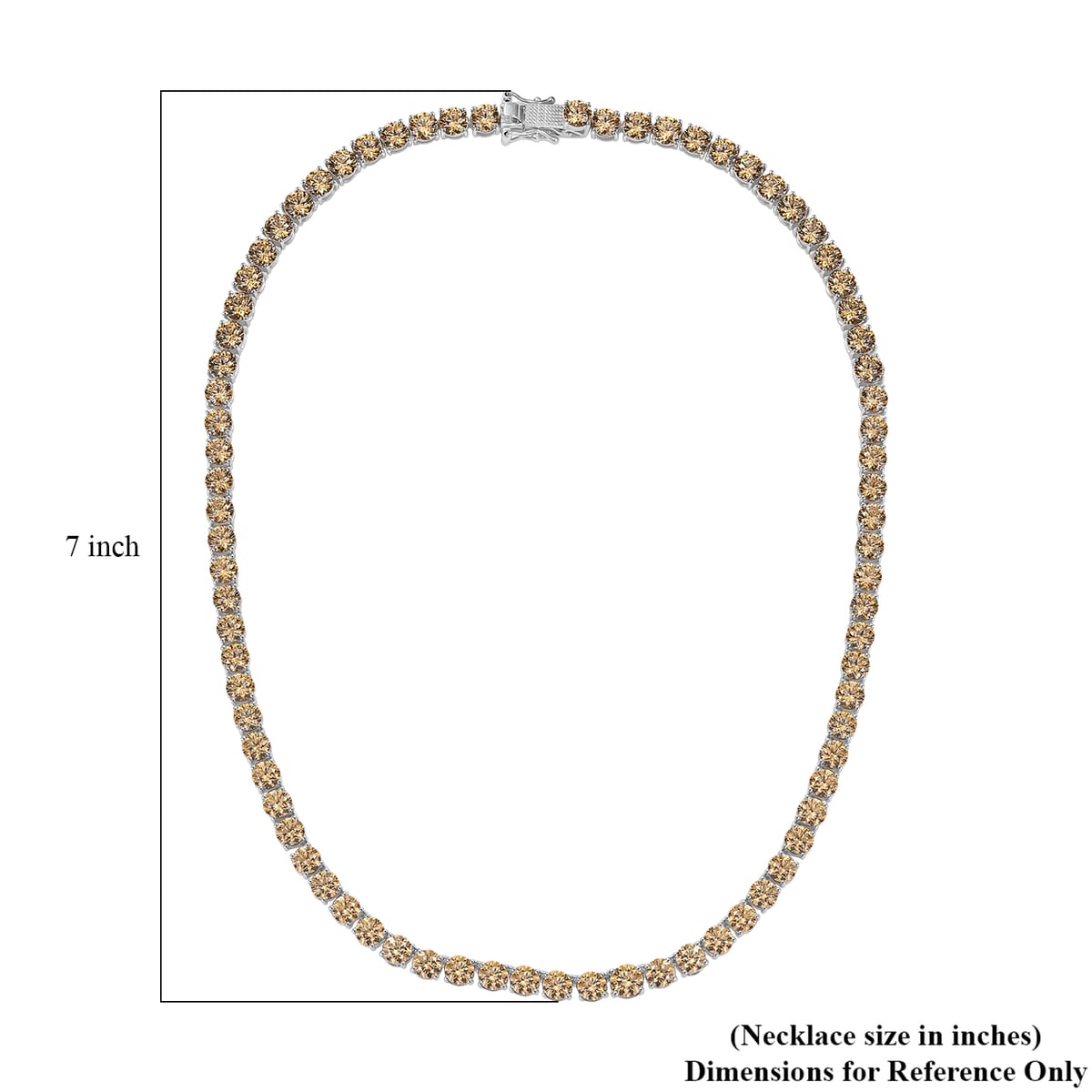 J Francis Embellished with Fancy Yellow Zirconia by Swarovski 73.25 ctw Celestial Radiance Necklace in Rhodium Over Sterling Silver 18 Inches image number 5