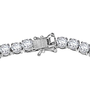 J Francis Embellished with Zirconia by Swarovski 72.90 ctw Celestial Radiance Necklace in Rhodium Over Sterling Silver 18 Inches