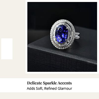 Certified & Appraised Rhapsody AAAA Tanzanite and E-F VS Diamond 6.32 ctw Ring in 950 Platinum (Size 10.0) 10.90 Grams