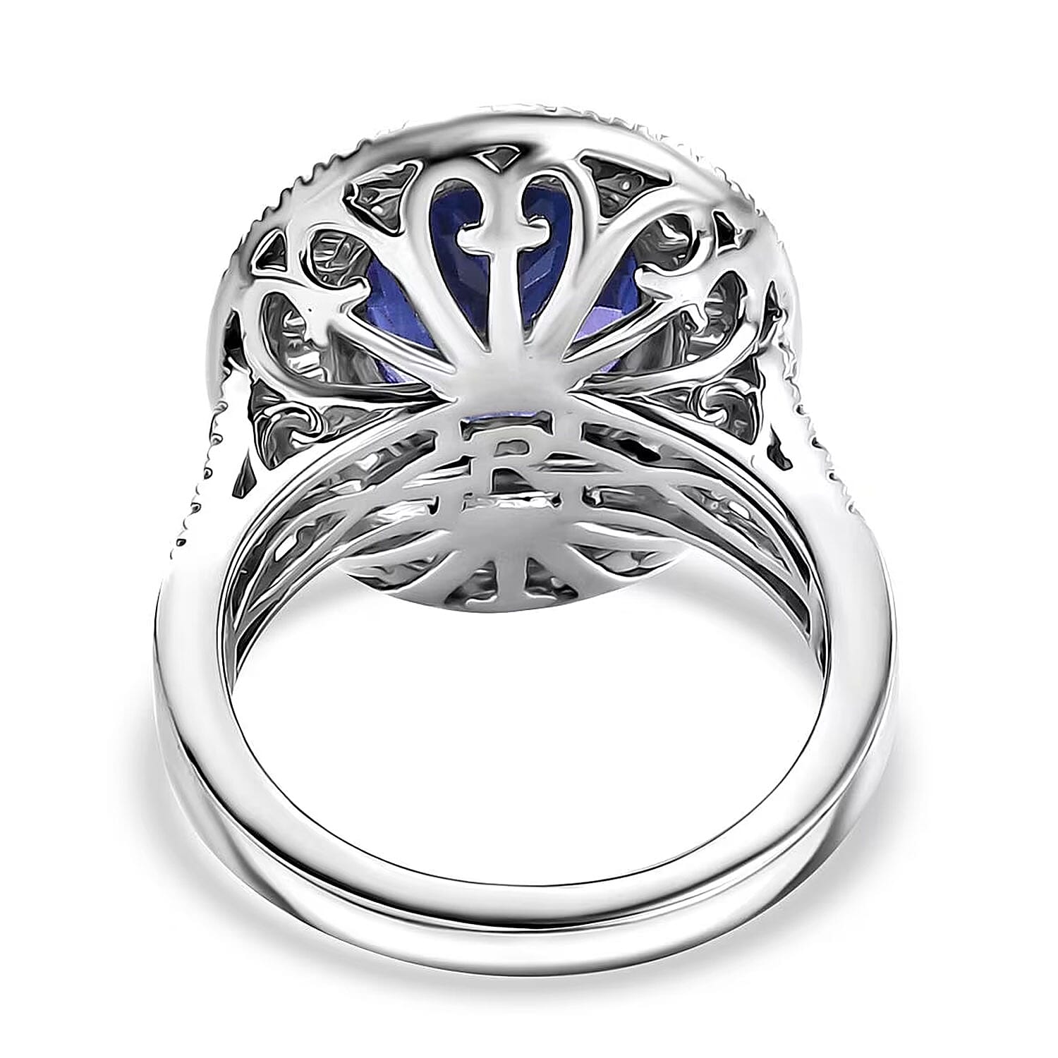Certified & Appraised Rhapsody AAAA Tanzanite and E-F VS Diamond 6.32 ctw Ring in 950 Platinum (Size 10.0) 10.90 Grams