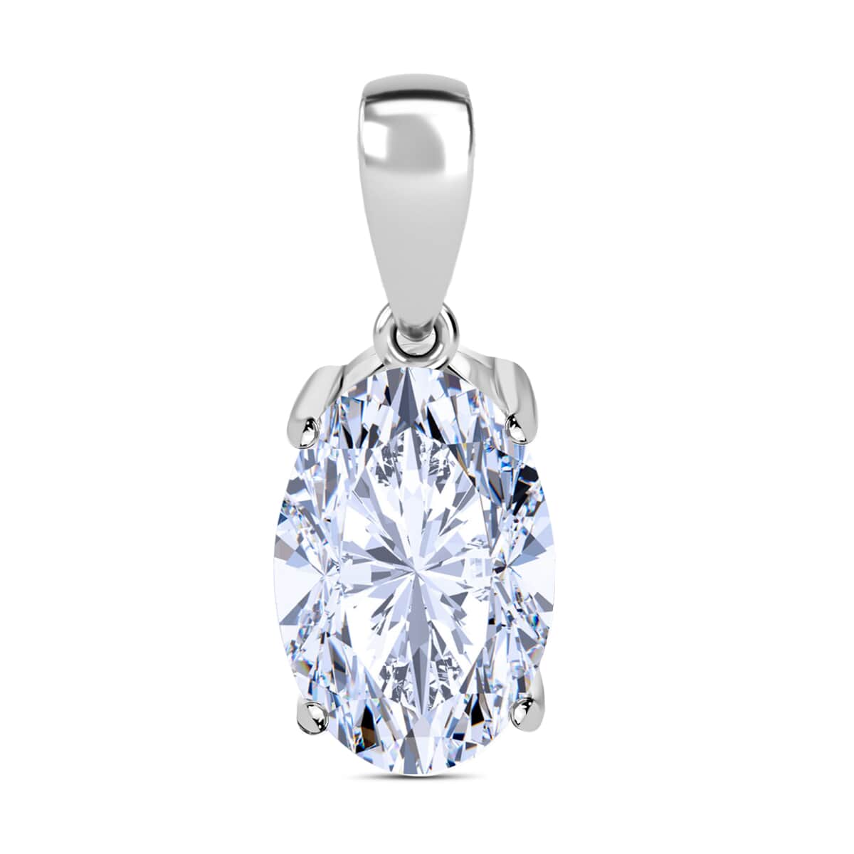 IGI Certified Luxuriant Lab Grown Diamond G VS2 3.00 ctw Solitaire Pendant in 950 Platinum image number 0