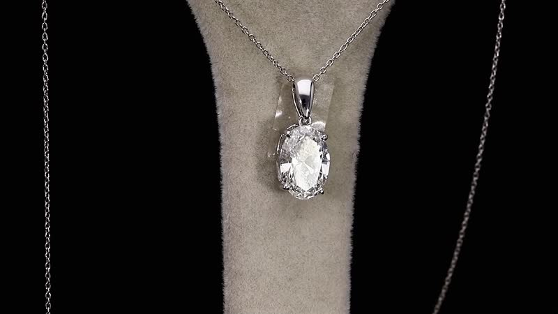 IGI Certified Luxuriant Lab Grown Diamond G VS2 3.00 ctw Solitaire Pendant in 950 Platinum