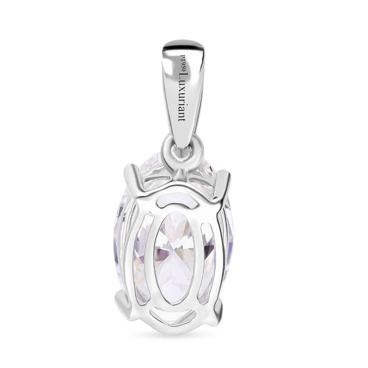 IGI Certified Luxuriant Lab Grown Diamond G VS2 3.00 ctw Solitaire Pendant in 950 Platinum image number 3