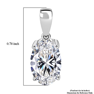 IGI Certified Luxuriant Lab Grown Diamond G VS2 3.00 ctw Solitaire Pendant in 950 Platinum