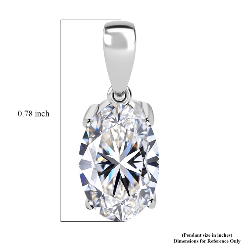 IGI Certified Luxuriant Lab Grown Diamond G VS2 3.00 ctw Solitaire Pendant in 950 Platinum