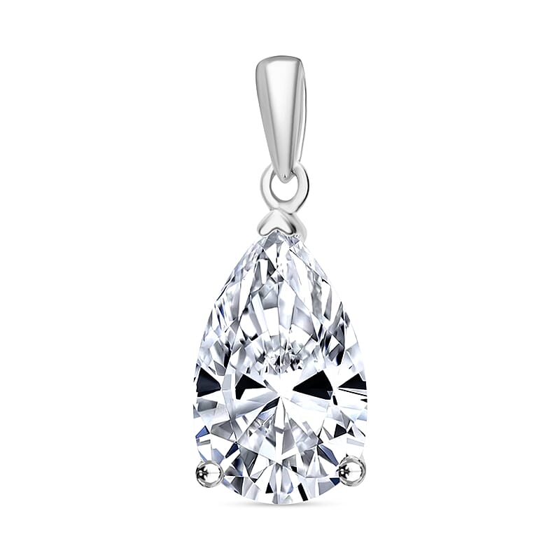IGI Certified Lab Grown Diamond G VS2 3.00 ctw Solitaire Pendant in 950 Platinum