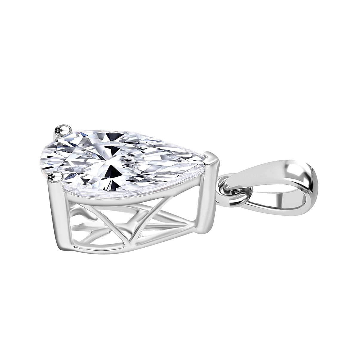 IGI Certified Luxuriant Lab Grown Diamond G VS2 3.00 ctw Solitaire Pendant in 950 Platinum image number 2