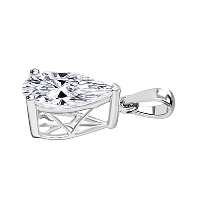 IGI Certified Lab Grown Diamond G VS2 3.00 ctw Solitaire Pendant in 950 Platinum