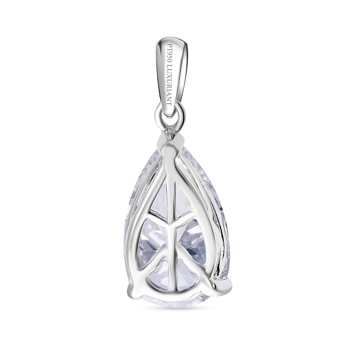 IGI Certified Luxuriant Lab Grown Diamond G VS2 3.00 ctw Solitaire Pendant in 950 Platinum image number 3