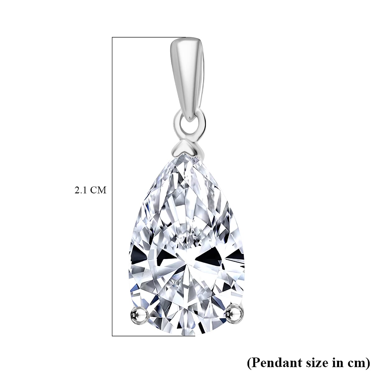 IGI Certified Luxuriant Lab Grown Diamond G VS2 3.00 ctw Solitaire Pendant in 950 Platinum image number 4