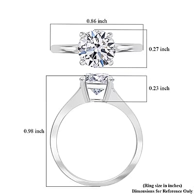 IGI Certified Luxuriant Lab Grown Diamond G VS2 3.00 ctw Solitaire Ring in 950 Platinum (Size 10.0) 4.90 Grams