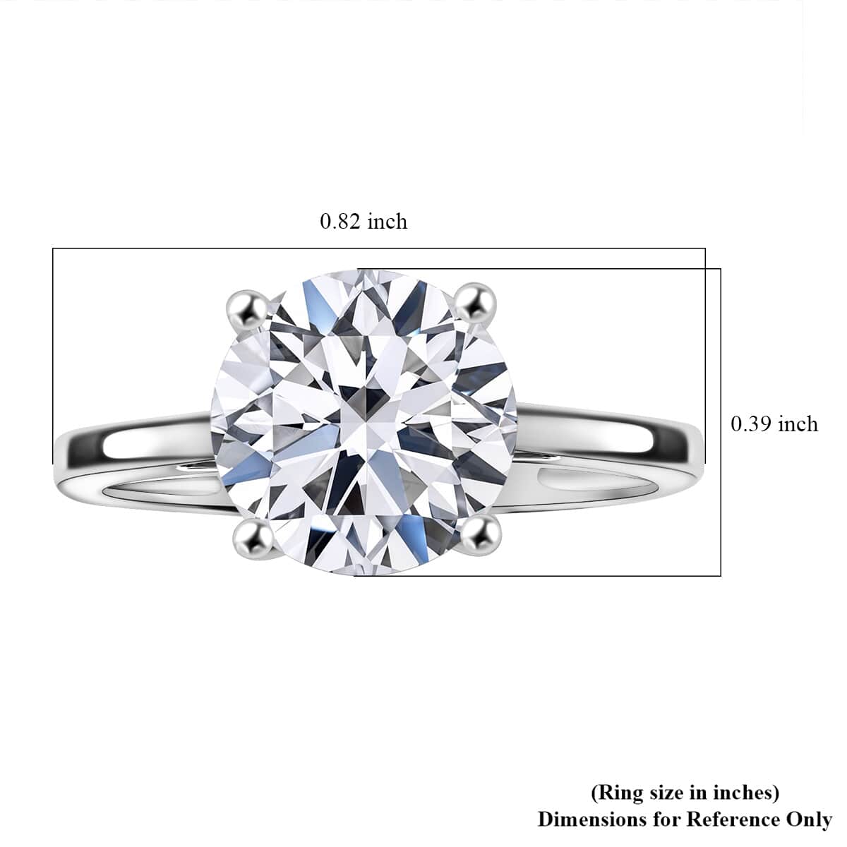 Doorbuster IGI Certified Luxuriant Lab Grown Diamond G VS2 3.00 ctw Solitaire Ring in 950 Platinum (Size 7.0) 4.90 Grams image number 4