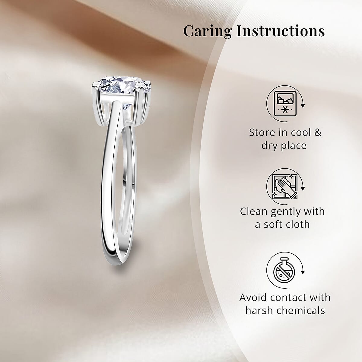 IGI Certified Luxuriant Lab Grown Diamond G VS2 3.00 ctw Solitaire Ring in 950 Platinum (Size 8.0) 4.90 Grams image number 6