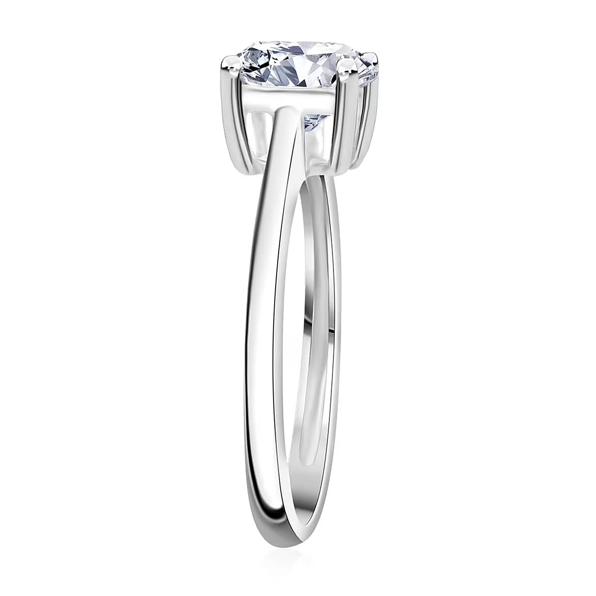IGI Certified Luxuriant Lab Grown Diamond G VS2 3.00 ctw Solitaire Ring in 950 Platinum (Size 8.0) 4.90 Grams image number 8