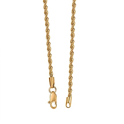Rope Chain Necklace in 22K Yellow Gold 20 Inches 3.45 Grams