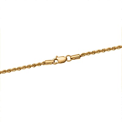 Rope Chain Necklace in 22K Yellow Gold 20 Inches 3.45 Grams