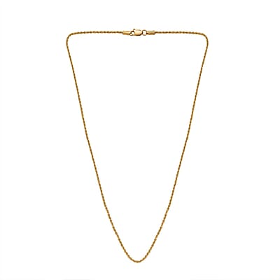 Rope Chain Necklace in 22K Yellow Gold 20 Inches 3.45 Grams