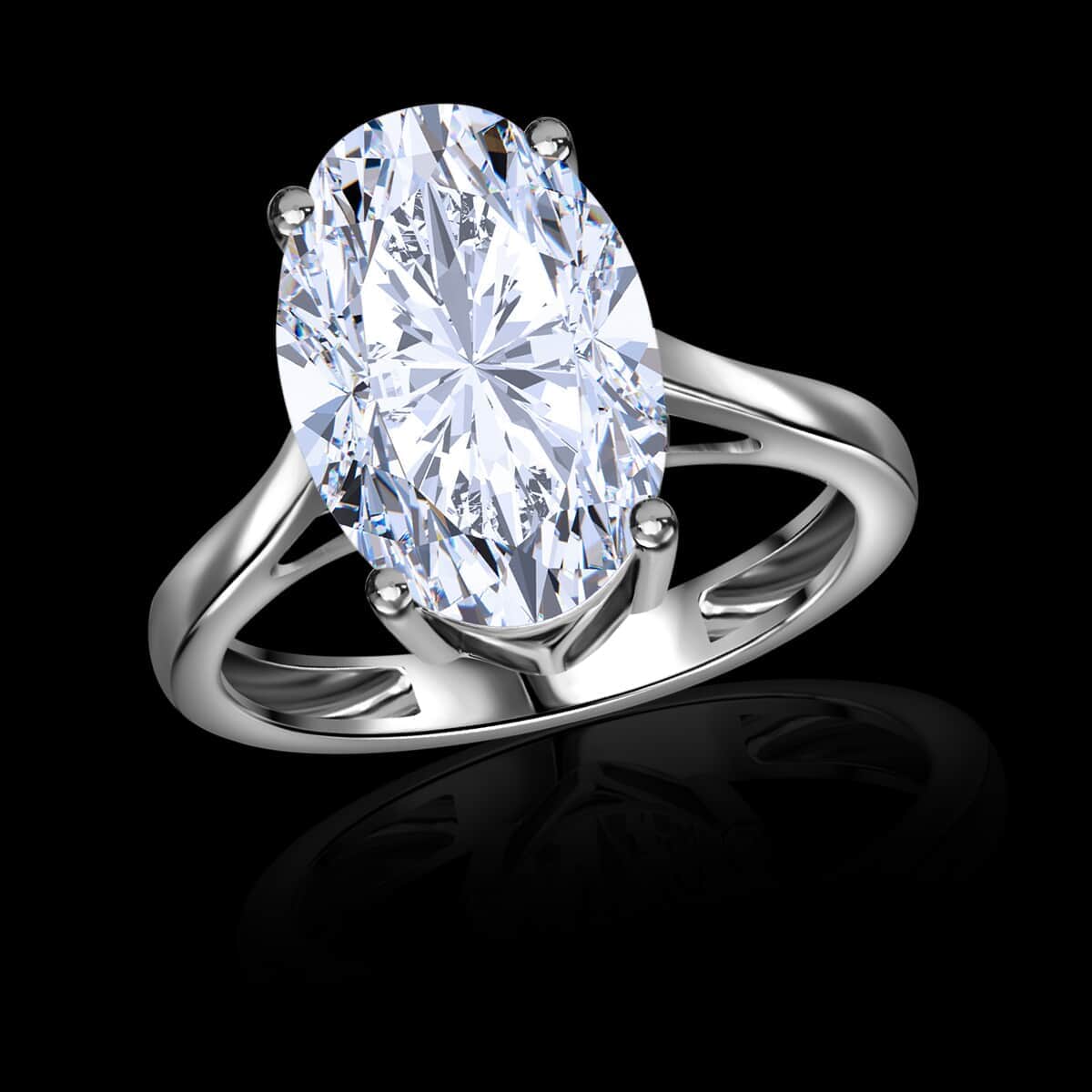 IGI Certified Luxuriant Lab Grown Diamond G VS2 3.00 ctw Solitaire Ring in 950 Platinum 4.50 Grams image number 2