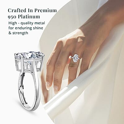 IGI Certified Luxuriant Lab Grown Diamond G VS2 3.00 ctw Solitaire Ring in 950 Platinum 4.50 Grams