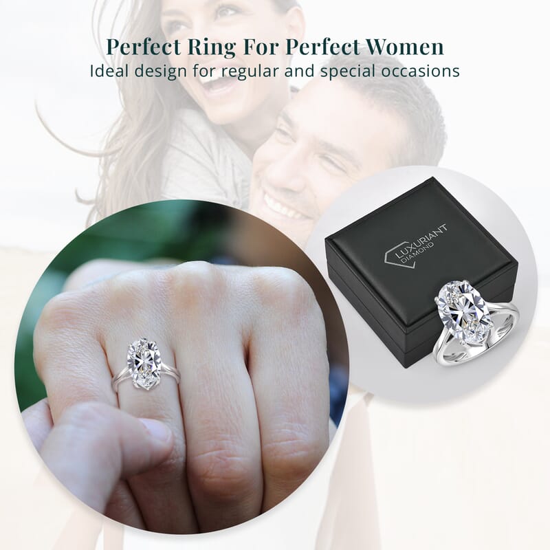 IGI Certified Luxuriant Lab Grown Diamond G VS2 3.00 ctw Solitaire Ring in 950 Platinum 4.50 Grams