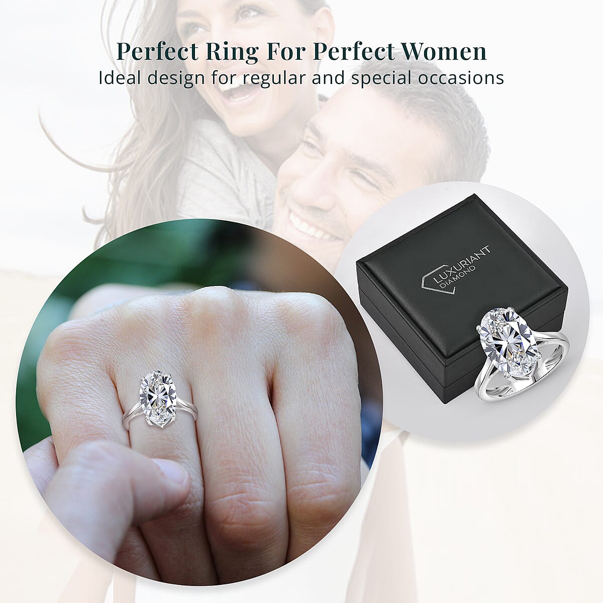 IGI Certified Luxuriant Lab Grown Diamond G VS2 3.00 ctw Solitaire Ring in 950 Platinum 4.50 Grams image number 6