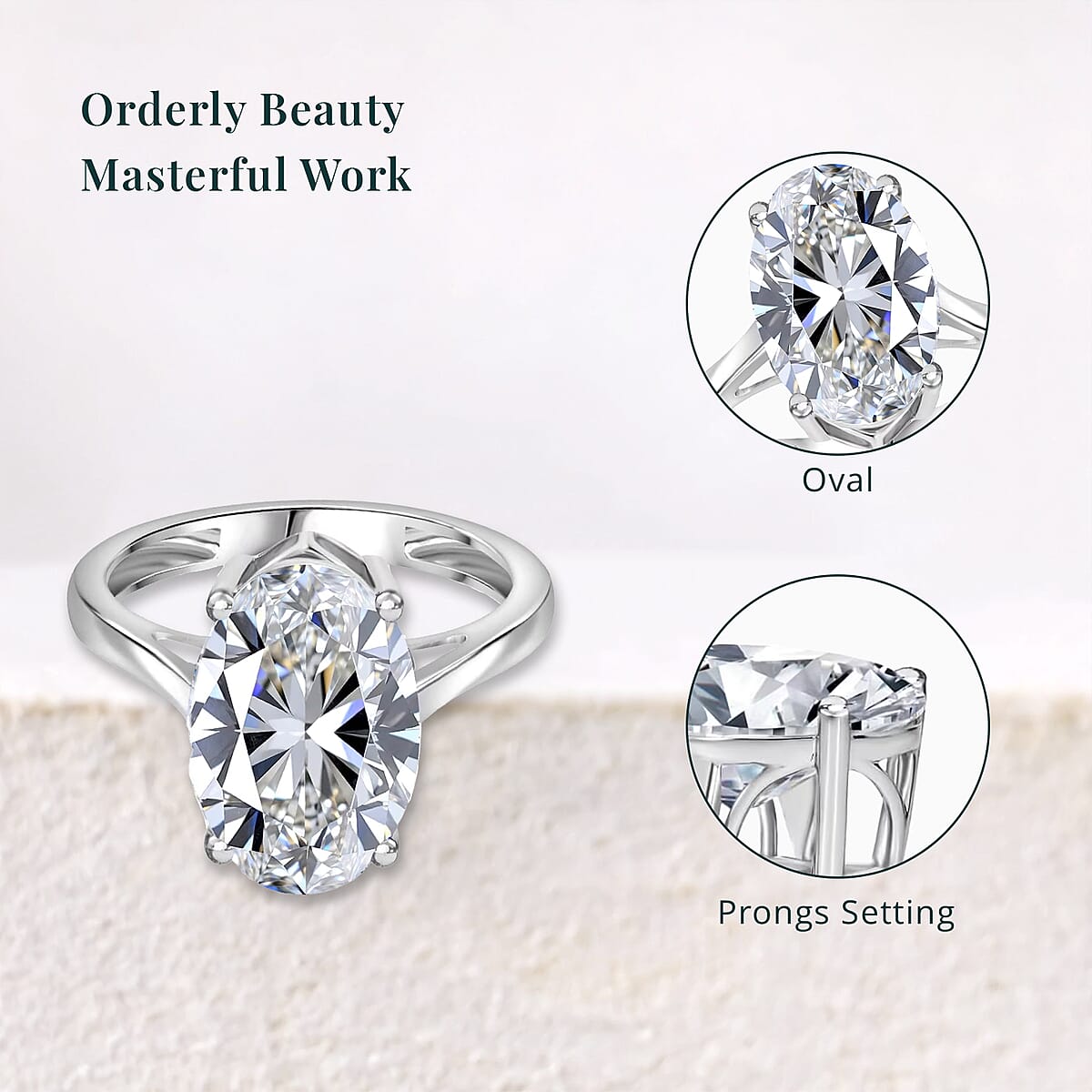 IGI Certified Luxuriant Lab Grown Diamond G VS2 3.00 ctw Solitaire Ring in 950 Platinum (Size 7.0) 4.50 Grams image number 5