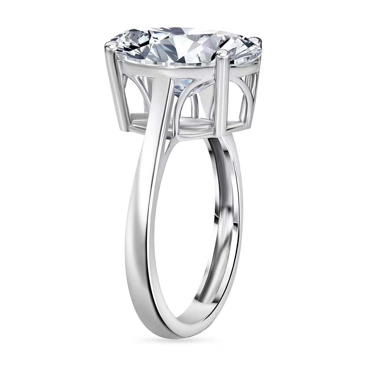 IGI Certified Luxuriant Lab Grown Diamond G VS2 3.00 ctw Solitaire Ring in 950 Platinum (Size 7.0) 4.50 Grams image number 7