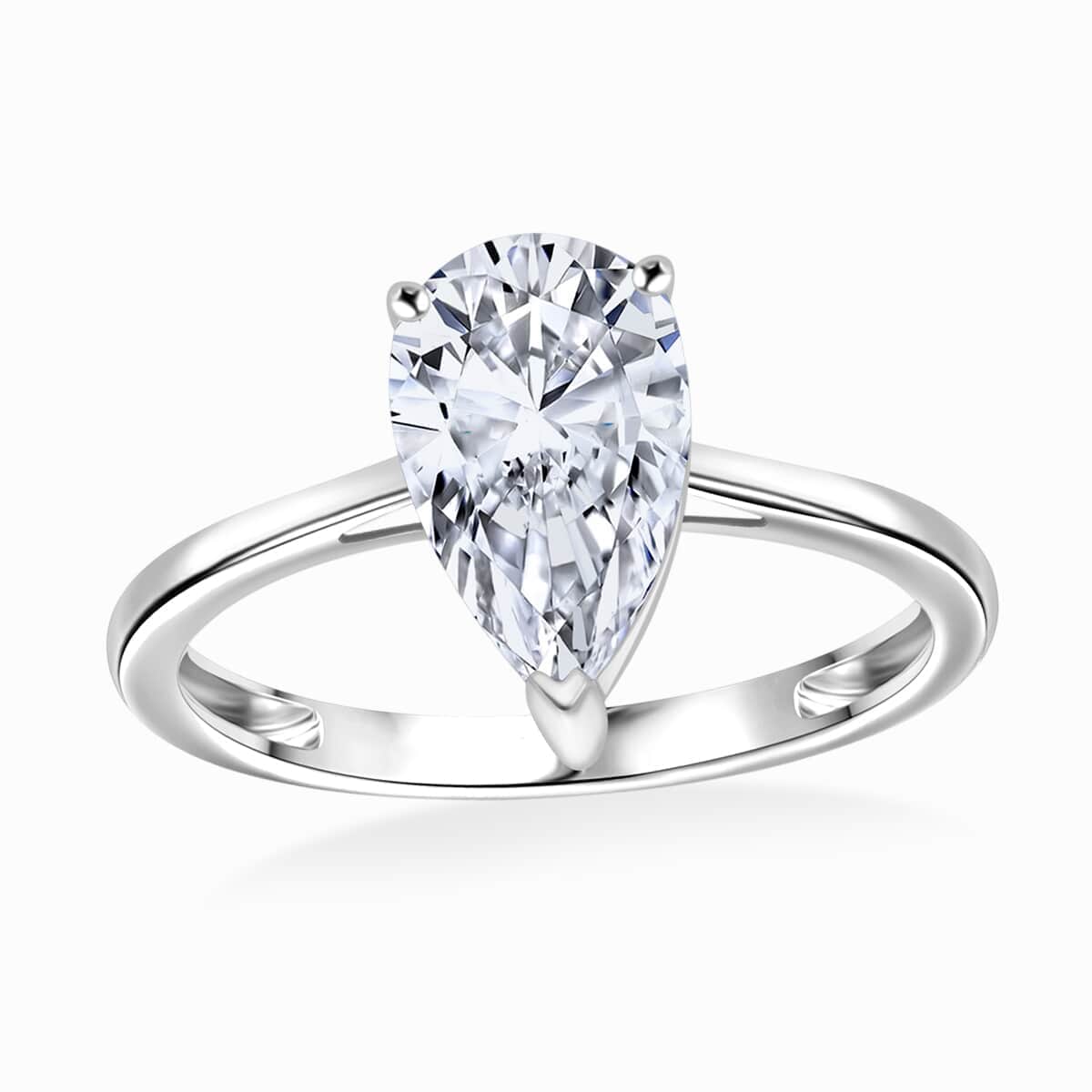 IGI Certified Luxuriant Lab Grown Diamond F VS2 3.00 ctw Solitaire Ring in 950 Platinum (Del. in 10-12 Days) image number 0