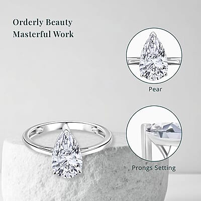 IGI Certified Luxuriant Lab Grown Diamond F VS2 3.00 ctw Solitaire Ring in 950 Platinum (Del. in 10-12 Days)