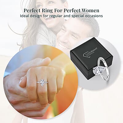 IGI Certified Luxuriant Lab Grown Diamond F VS2 3.00 ctw Solitaire Ring in 950 Platinum (Del. in 10-12 Days)