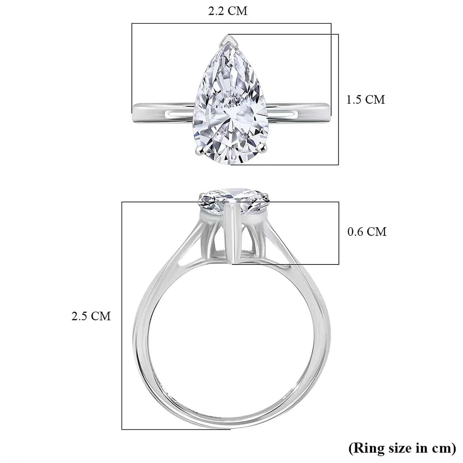 IGI Certified Luxuriant Lab Grown Diamond F VS2 3.00 ctw Solitaire Ring in 950 Platinum (Del. in 10-12 Days)