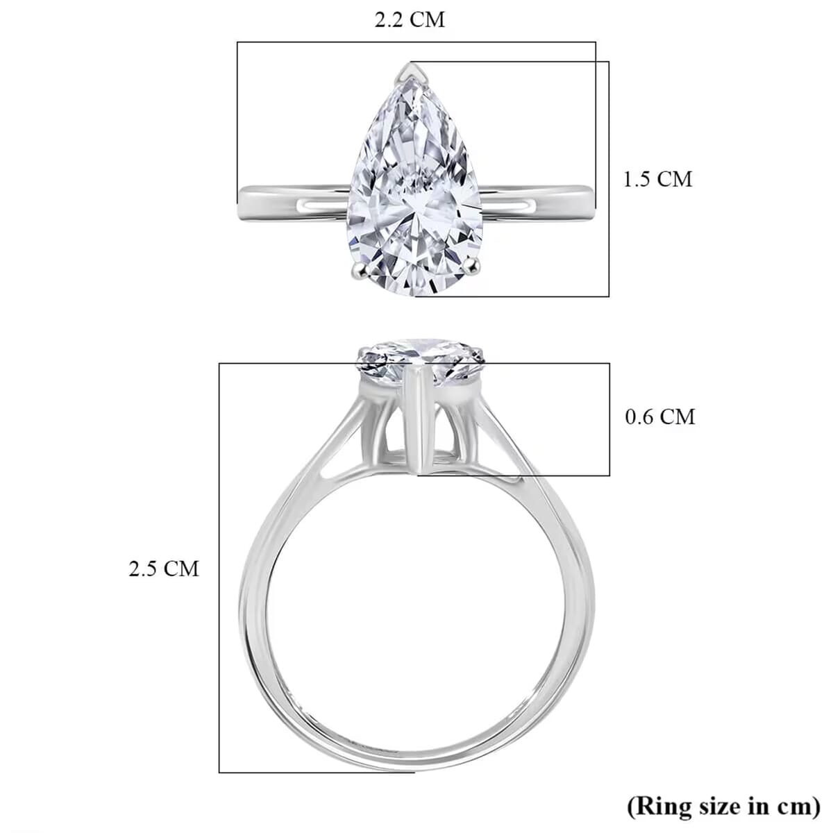 IGI Certified Luxuriant Lab Grown Diamond F VS2 3.00 ctw Solitaire Ring in 950 Platinum (Del. in 10-12 Days) image number 7