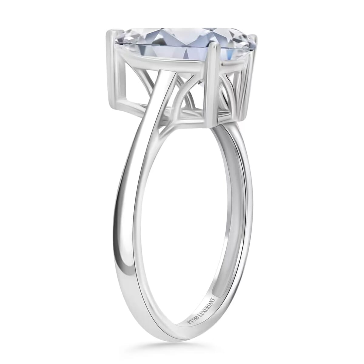 IGI Certified Luxuriant Lab Grown Diamond F VS2 3.00 ctw Solitaire Ring in 950 Platinum (Del. in 10-12 Days) image number 8