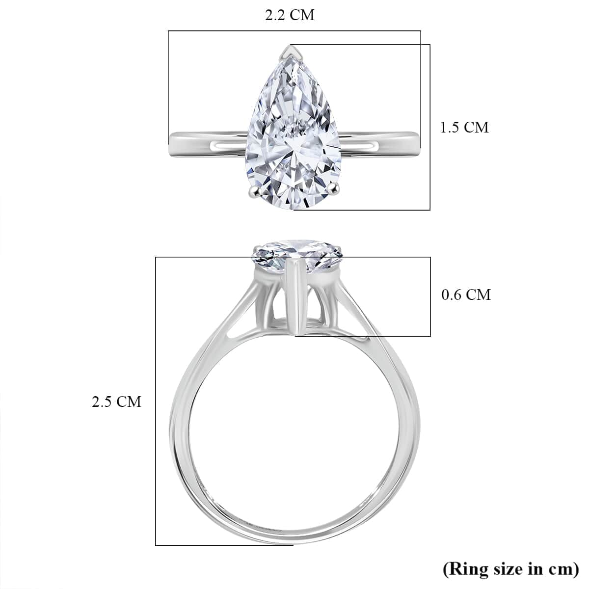 IGI Certified Luxuriant Lab Grown Diamond F VS2 3.00 ctw Solitaire Ring in 950 Platinum (Del. in 10-12 Days) image number 4