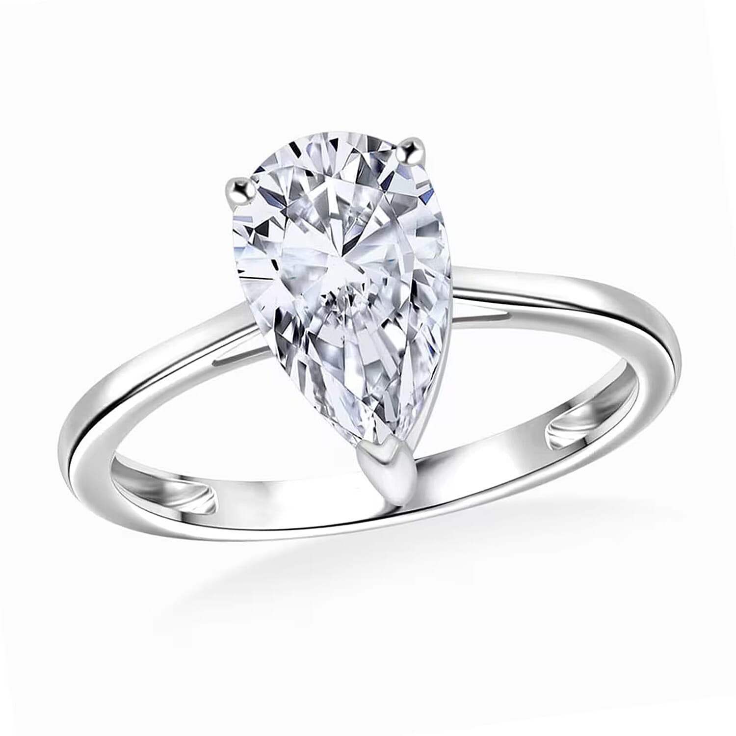 IGI Certified Luxuriant Lab Grown Diamond F VS2 3.00 ctw Solitaire Ring in 950 Platinum (Del. in 10-12 Days)