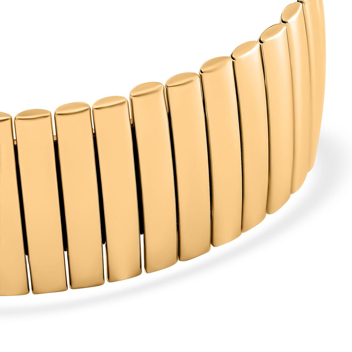 Herringbone Chain Bracelet in ION Plated YG Stainless Steel (7.5-8.0In) image number 2