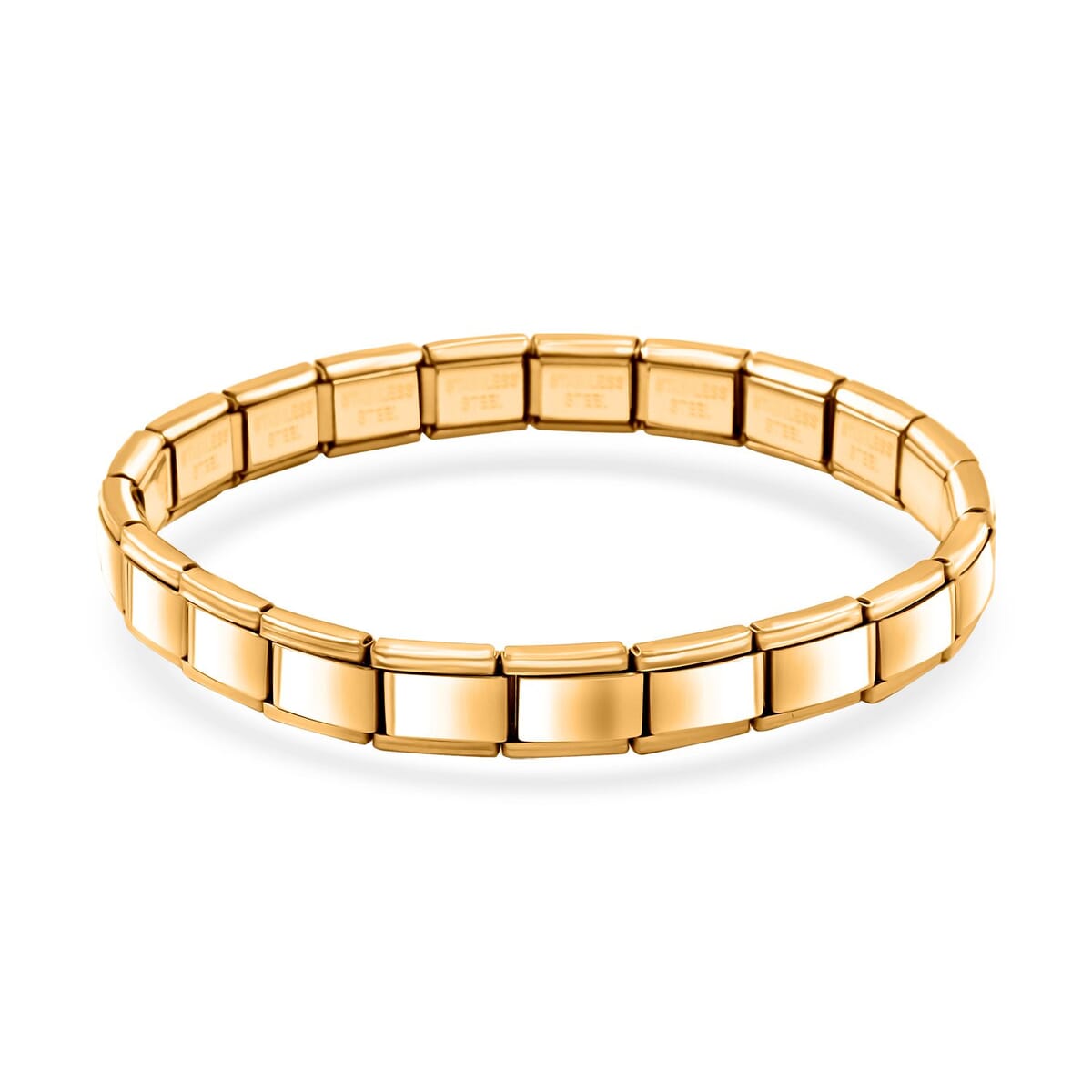 Link Chain Bracelet in ION Plated YG Stainless Steel (7.5-8.0In) image number 0