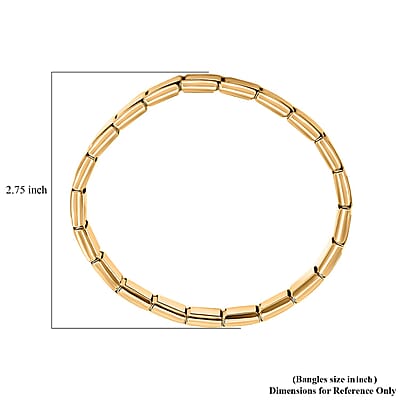 Link Chain Bracelet in ION Plated YG Stainless Steel (7.5-8.0In)