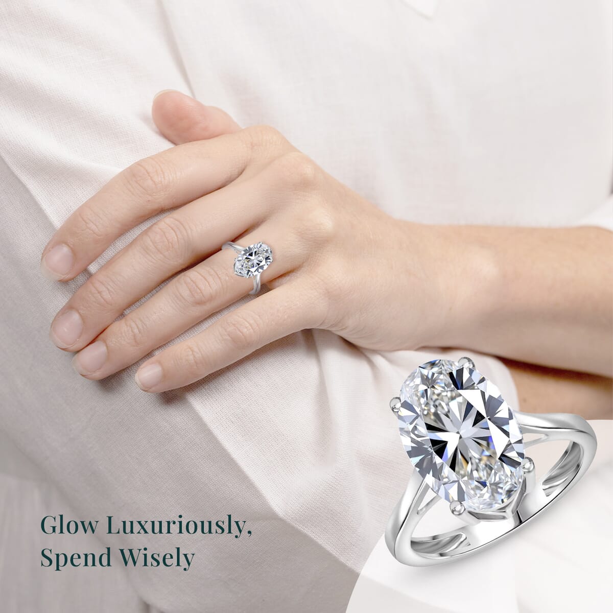 IGI Certified Luxuriant Lab Grown Diamond G VS2 3.00 ctw Solitaire Ring in 950 Platinum (Size 6.5) 4.50 Grams image number 1