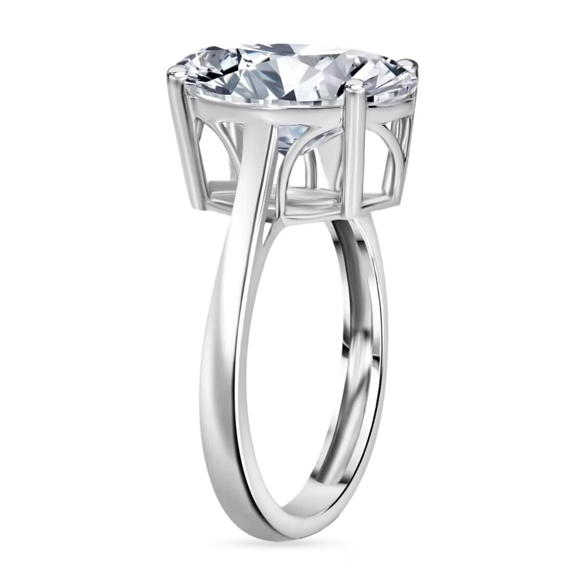 IGI Certified Luxuriant Lab Grown Diamond G VS2 3.00 ctw Solitaire Ring in 950 Platinum (Size 7.5) 4.50 Grams image number 7