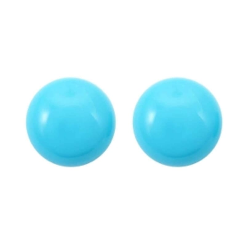 AAAA Sleeping Beauty Turquoise 3.80 ctw Set of 2 (Rnd 8 mm)