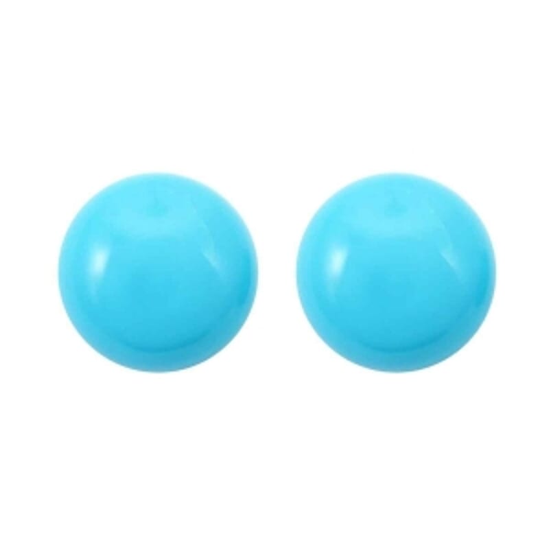 AAAA Sleeping Beauty Turquoise 3.80 ctw Set of 2 (Rnd 8 mm)