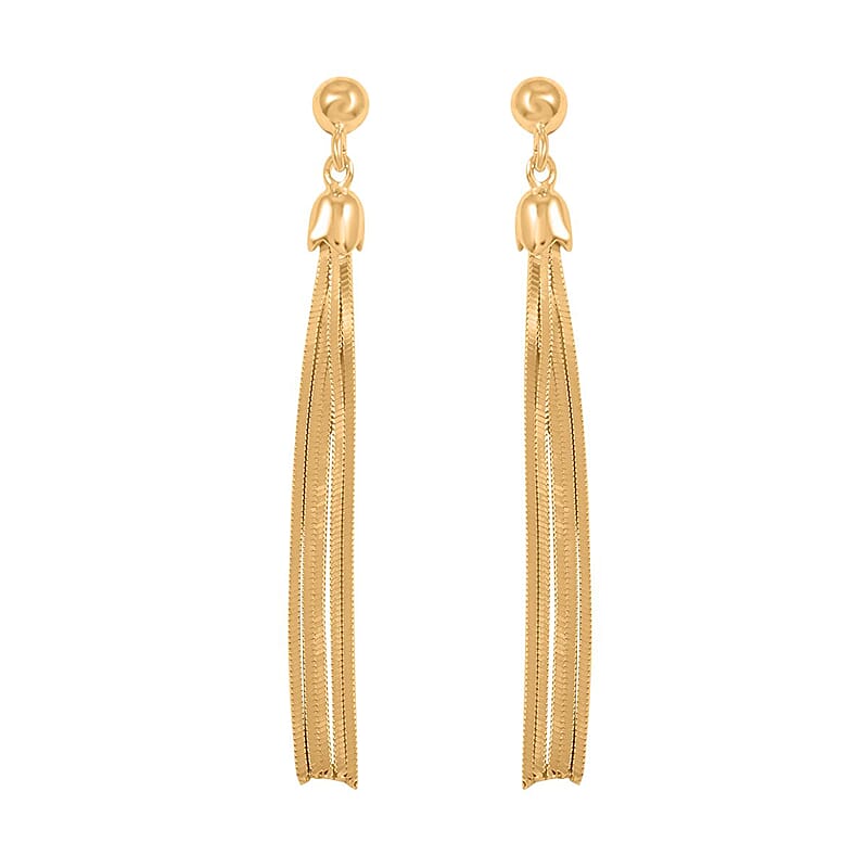 14K YG Over Sterling Silver Earrings 3.20 Grams