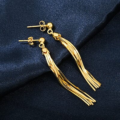 14K YG Over Sterling Silver Earrings 3.20 Grams