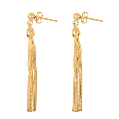 14K YG Over Sterling Silver Earrings 3.20 Grams