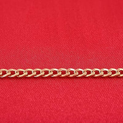 2.2mm Curb Chain Necklace in 10K Yellow Gold 1.48 Grams 20 Inches