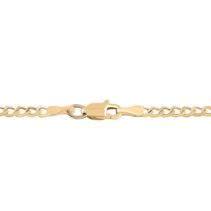 2.2mm Curb Chain Necklace in 10K Yellow Gold 1.48 Grams 20 Inches