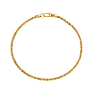 Doorbuster Rope Chain Bracelet in 20K Yellow Gold (7.25 In) 1.40 Grams