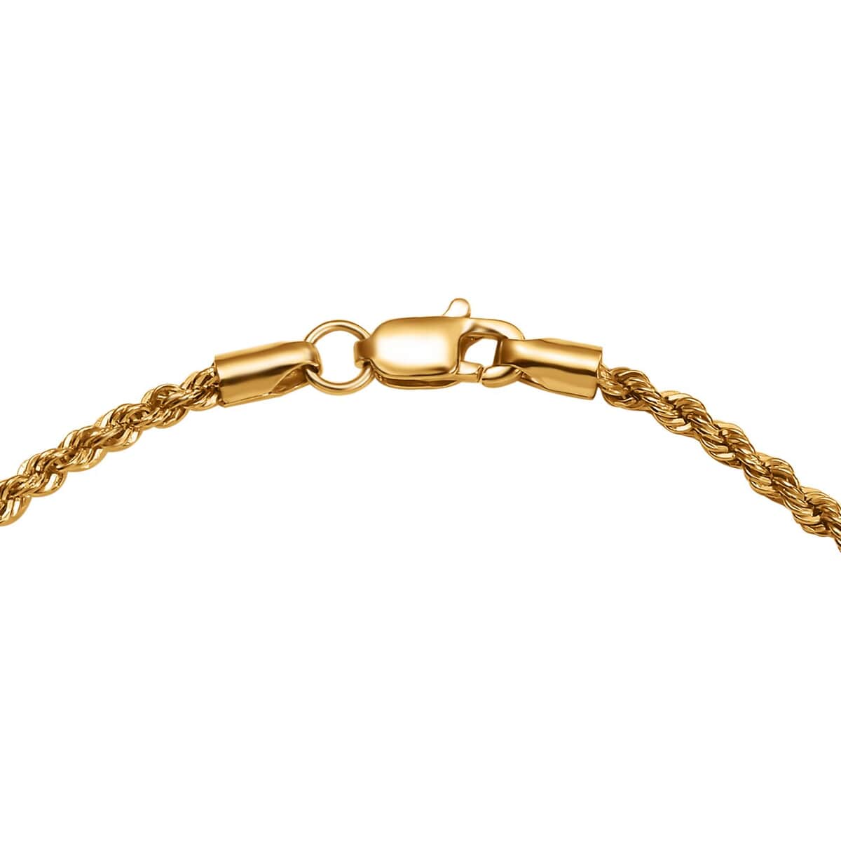 Doorbuster Rope Chain Bracelet in 20K Yellow Gold (7.25 In) 1.40 Grams image number 3